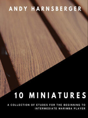 10 Miniatures Cover - closeup of marimba bars