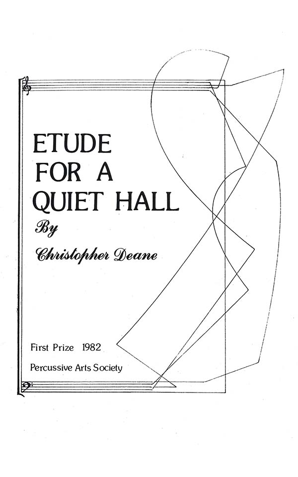 Etude for a Quiet Hall by Christopher Deane