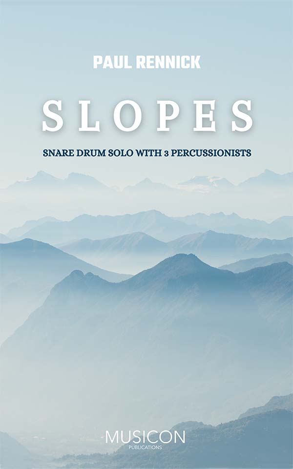 Slopes cover with mountains in background